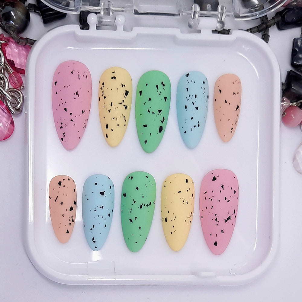 Pastel Mini Egg Press On Nails