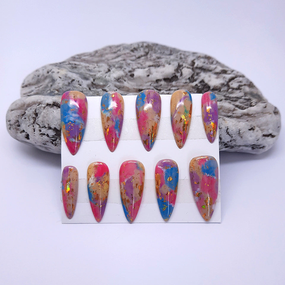 Abstract Press On Nails