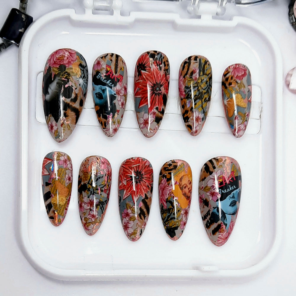 Pop Art Press On Nails